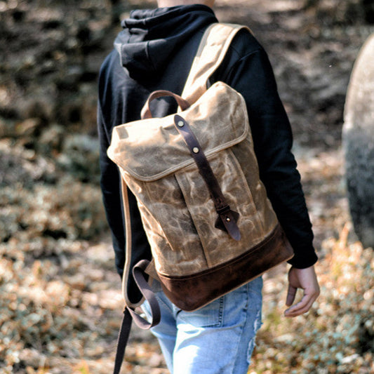 Men's Waterproof Hard Wax Canvas Backpack